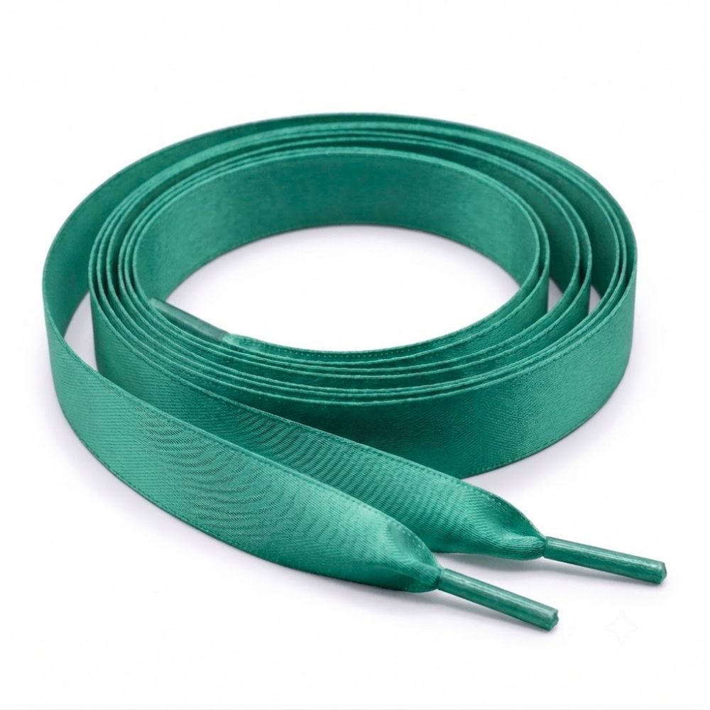 Jade Green Satin Ribbon Laces