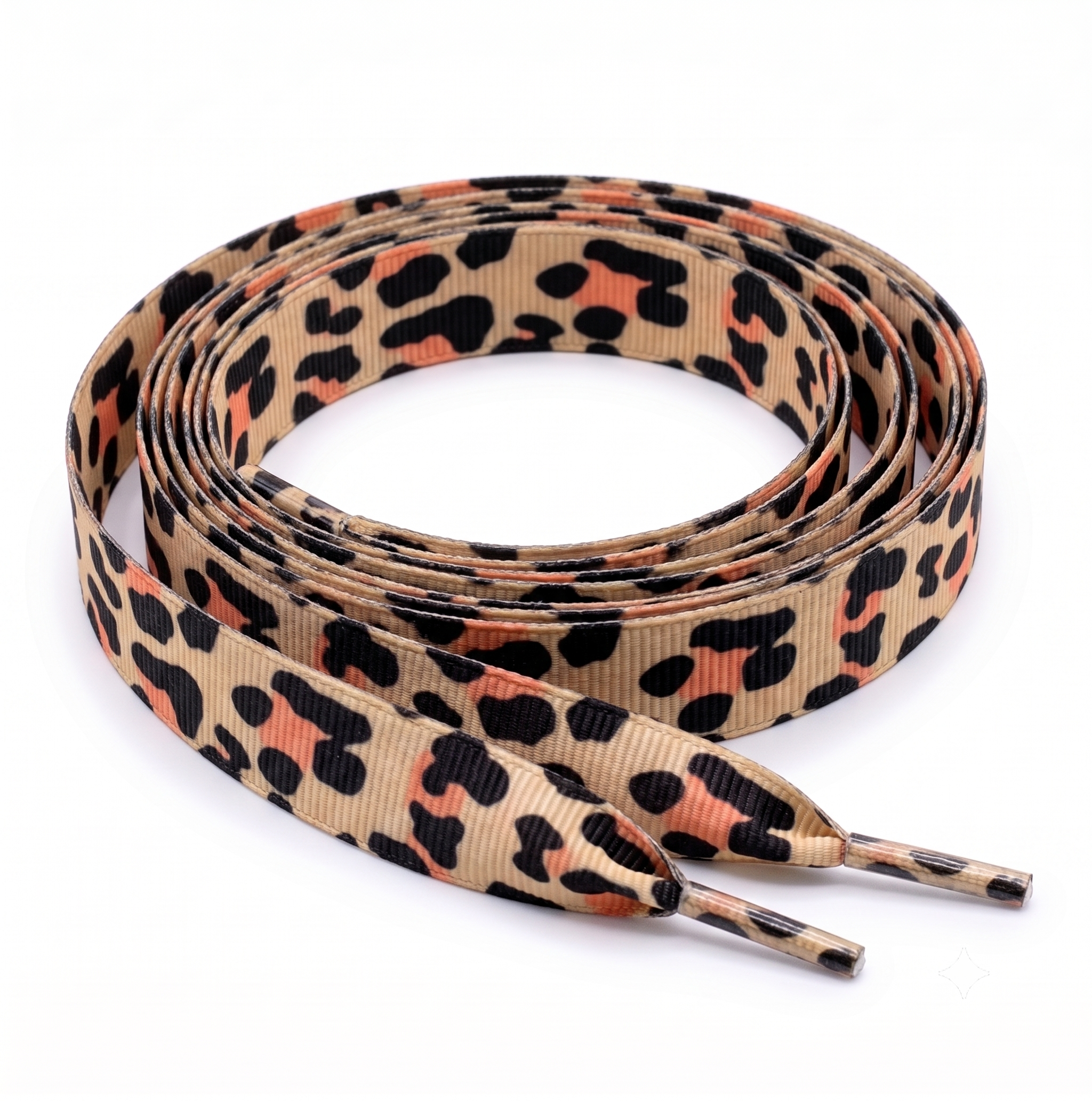 Leopard Print Ribbon Laces