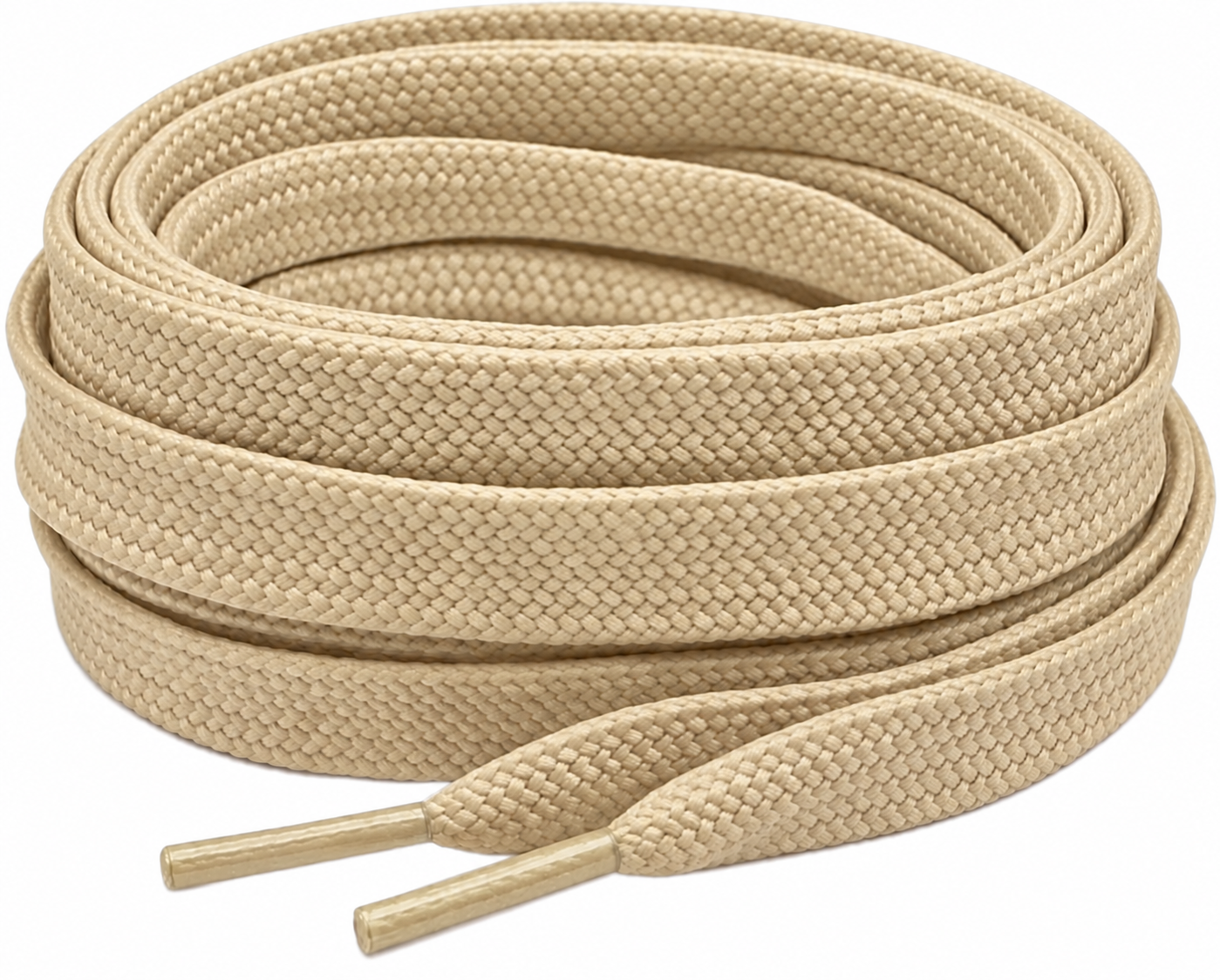 Oatmeal Flat Shoelaces