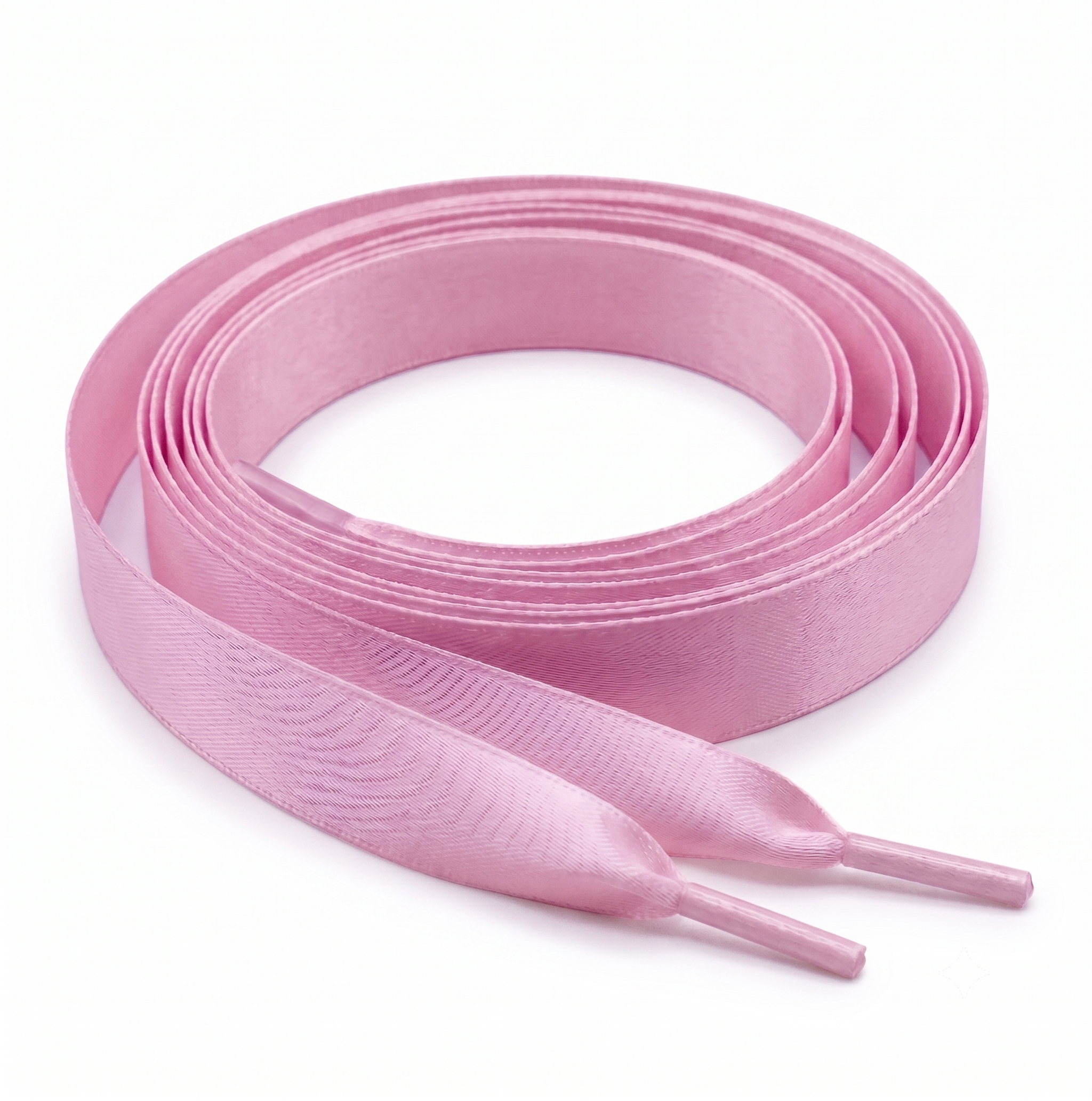 Pale Pink Satin Ribbon Shoelaces