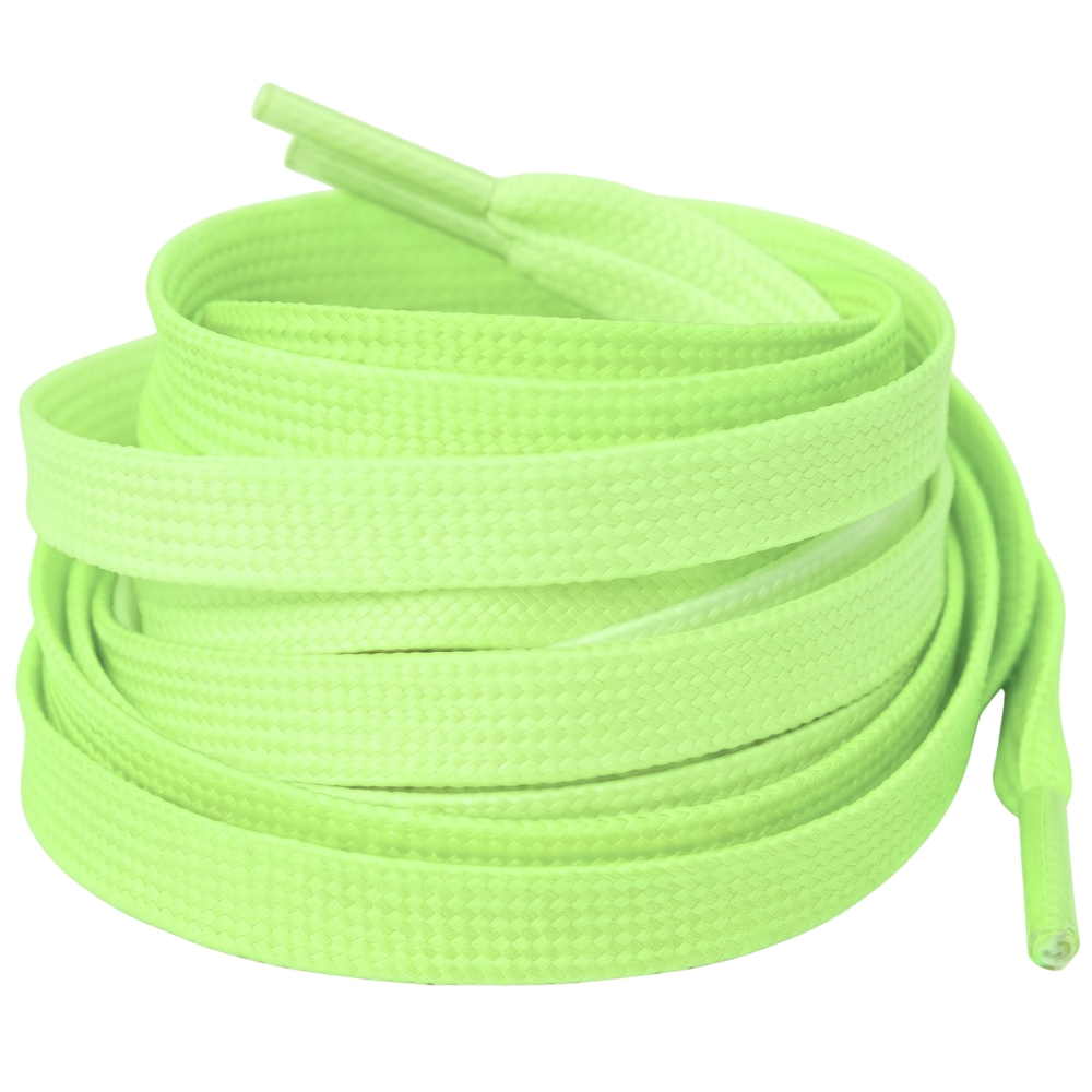 Green Pastel Flat Trainer Shoelaces