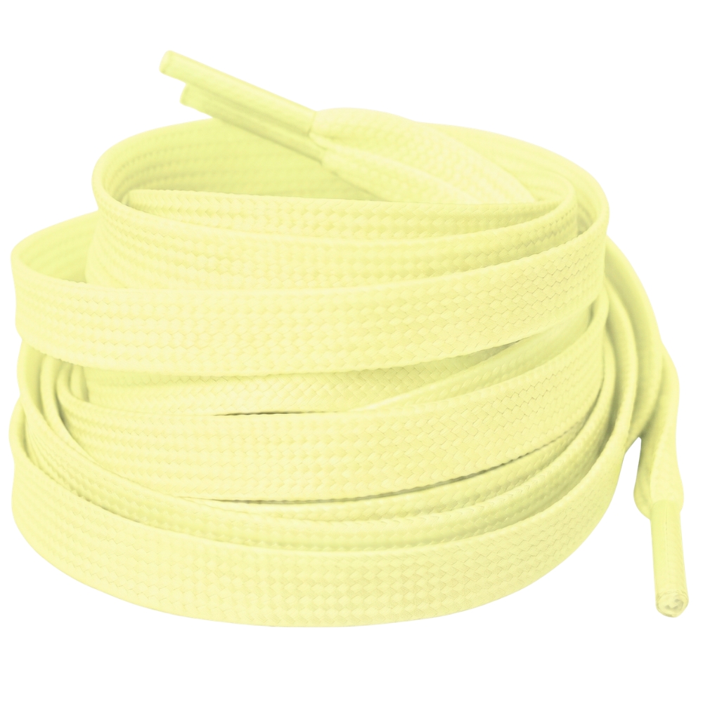 Pastel yellow Glow In the dark shoelaces