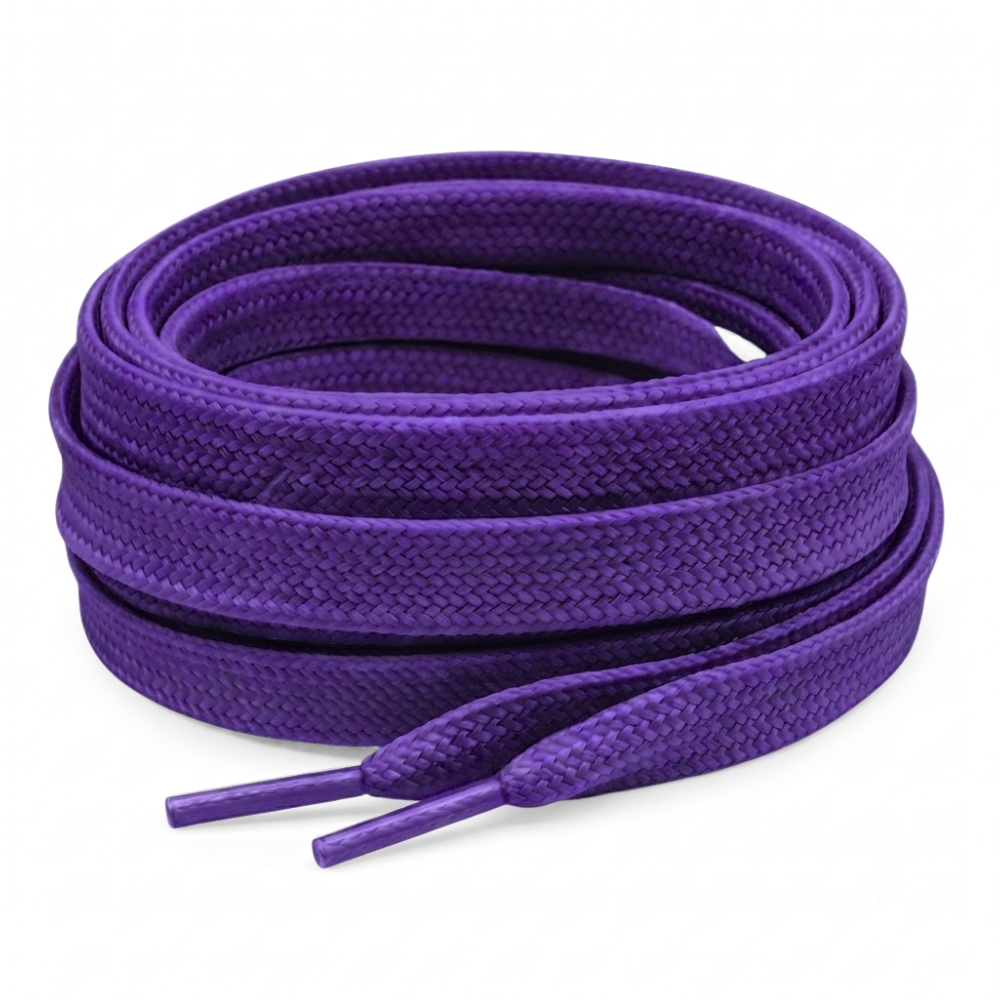 Purple Flat Shoelaces 2