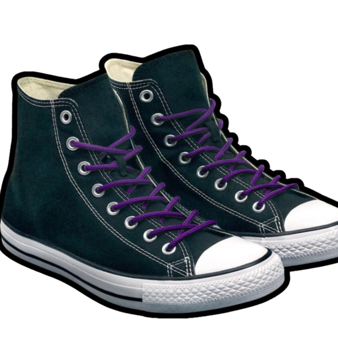 Purple Round Shoelaces (2)
