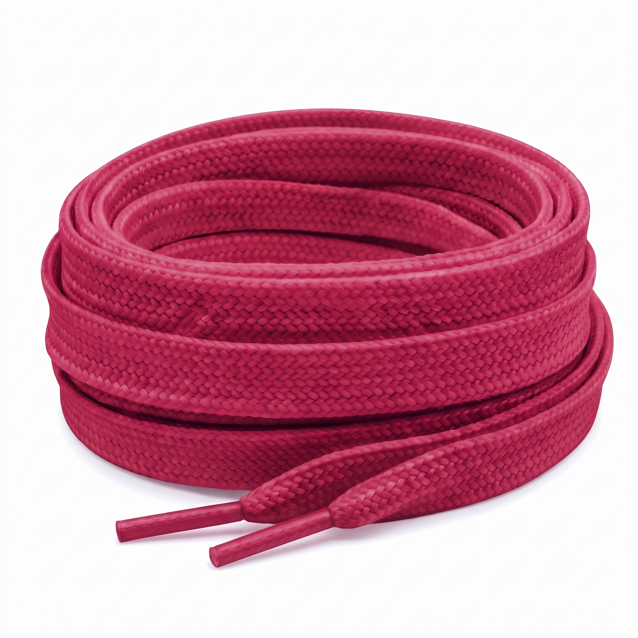 Raspberry Pink Flat Shoelaces