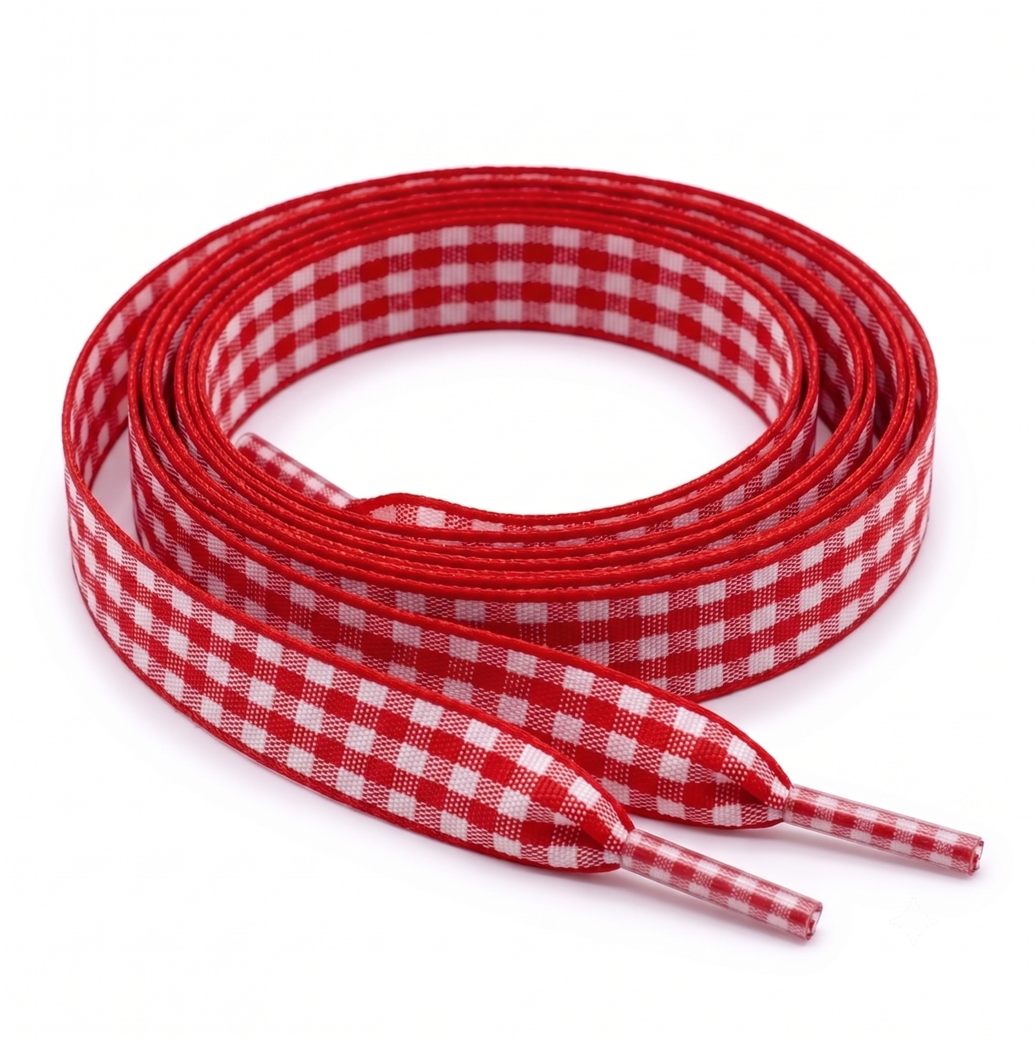 Red Gingham Ribbon Laces