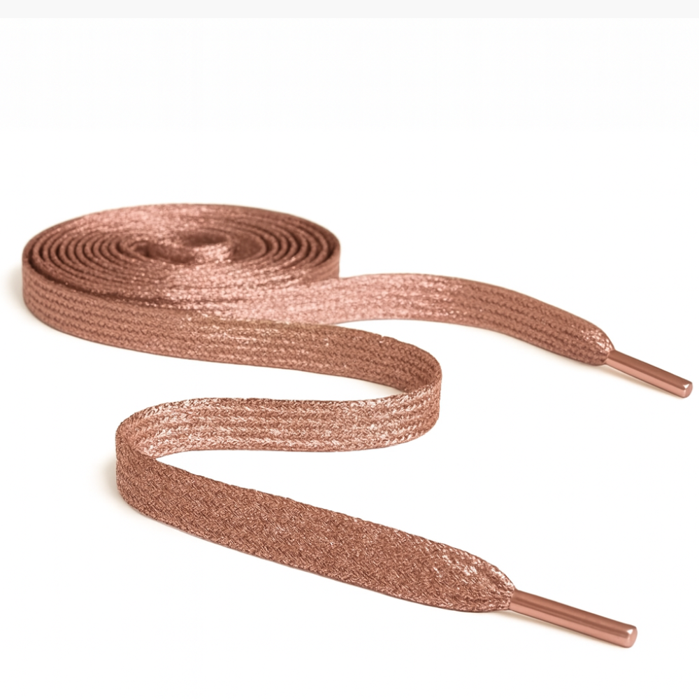 Rose Gold Glitter Shoelaces
