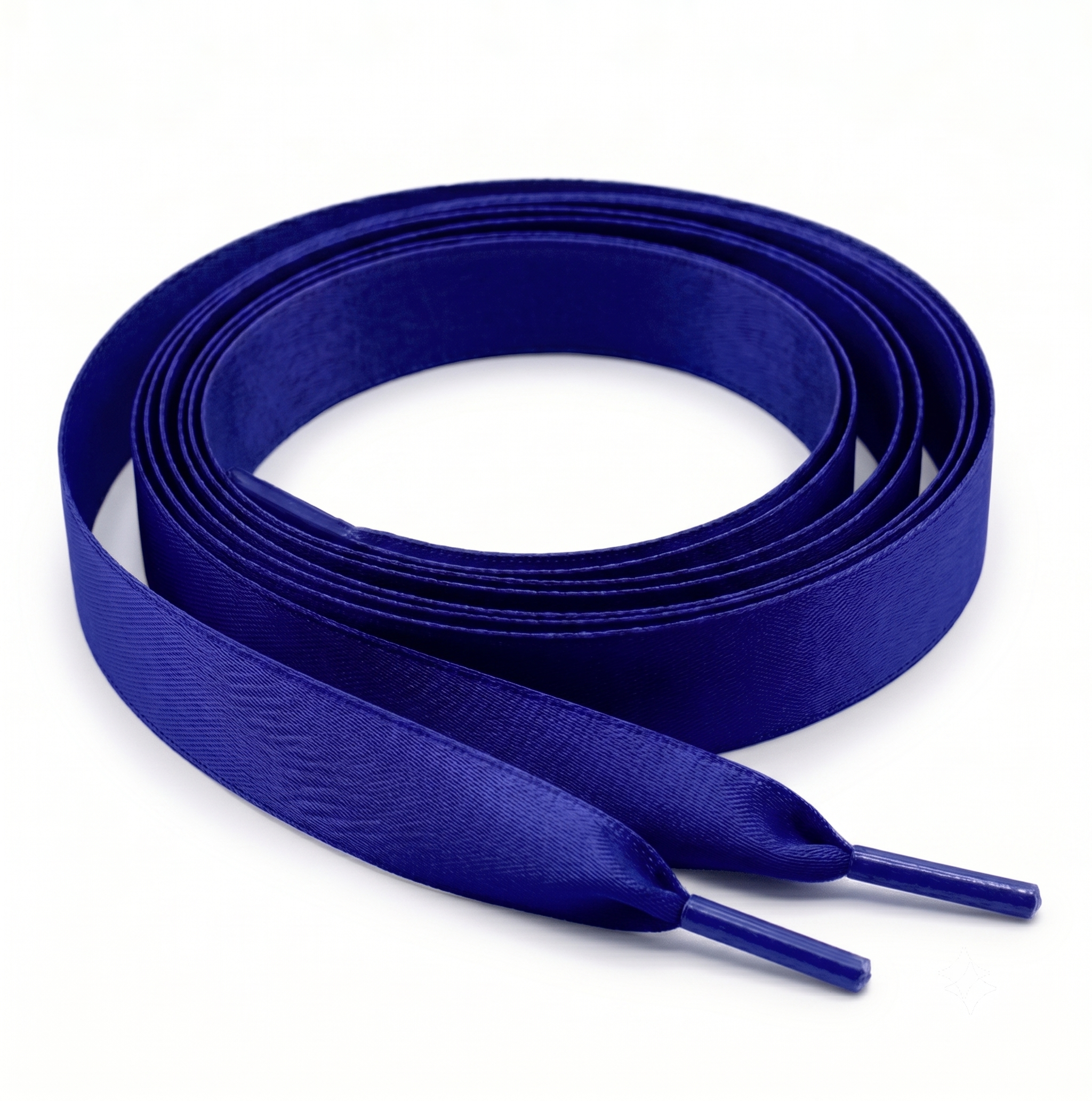 Royal Blue Satin Ribbon Shoelaces