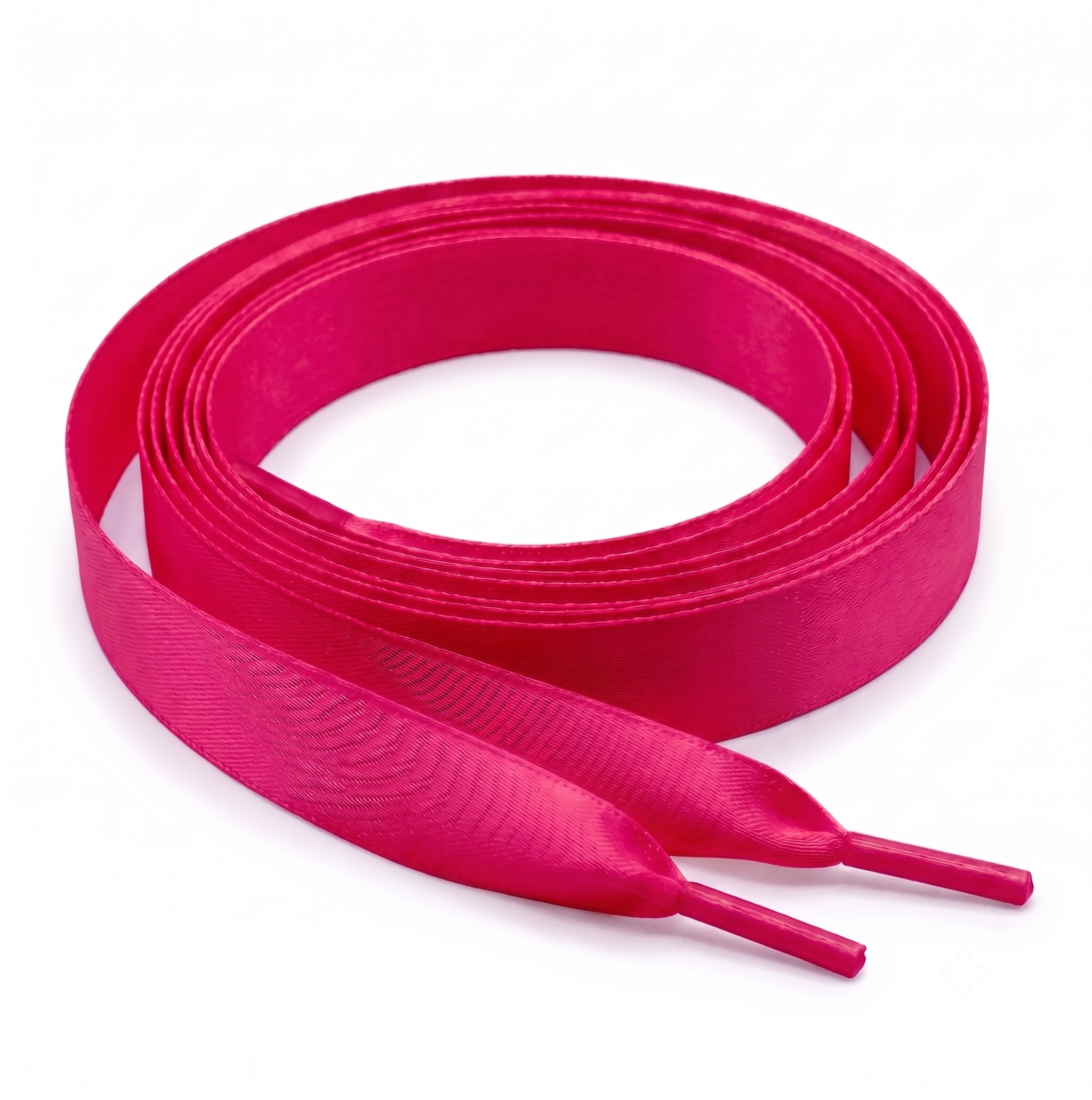Shocking Pink Ribbon Laces