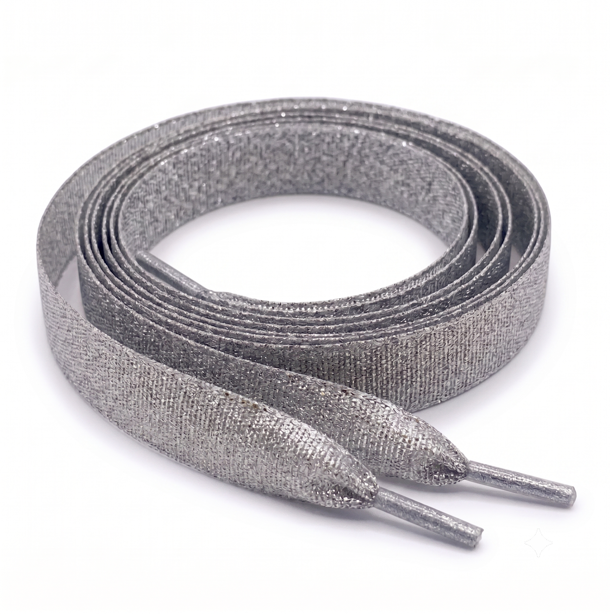 Silver Glitter Ribbon Shoelaces.png