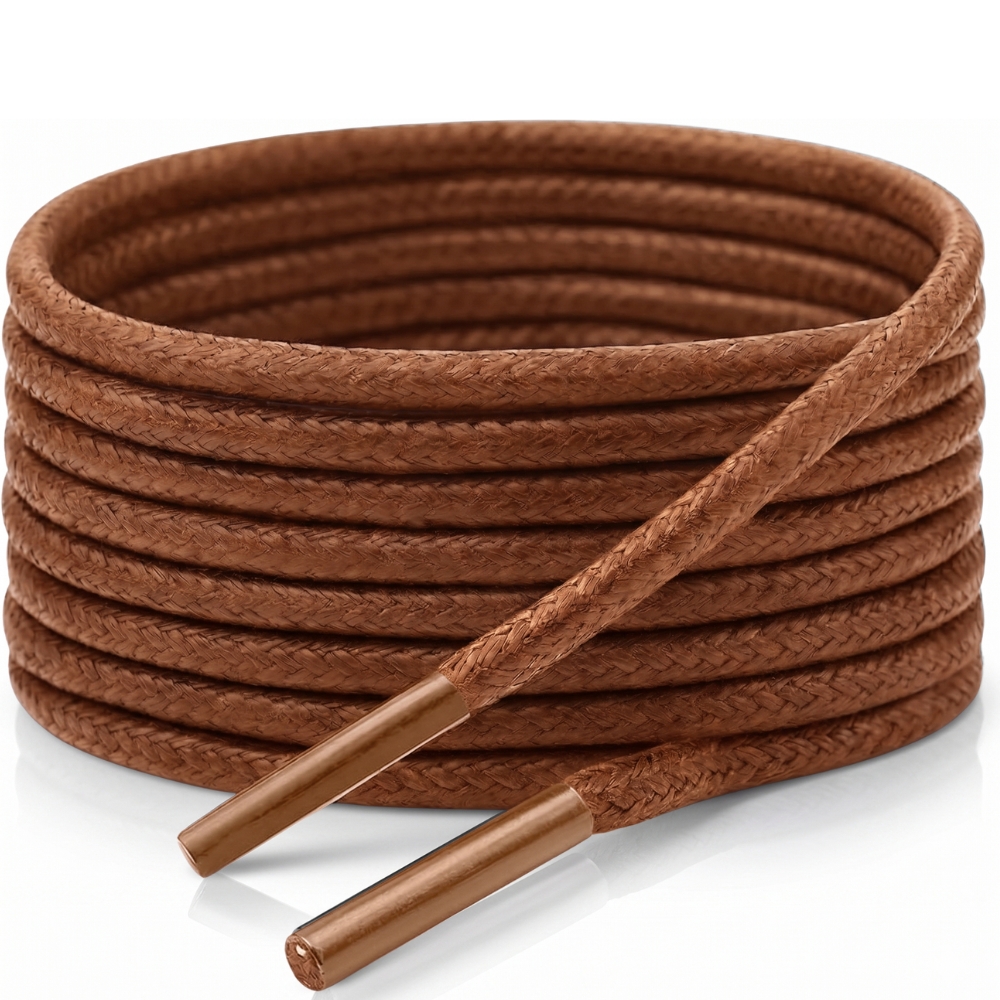 Tan Waxed Shoelaces