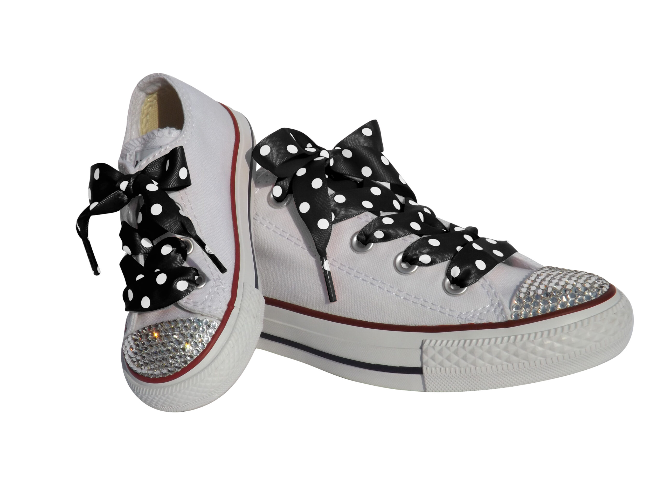 main-image-pimp-my-shoes-black-polka-dot-converse-trainer-shoelaces-laces.jpg