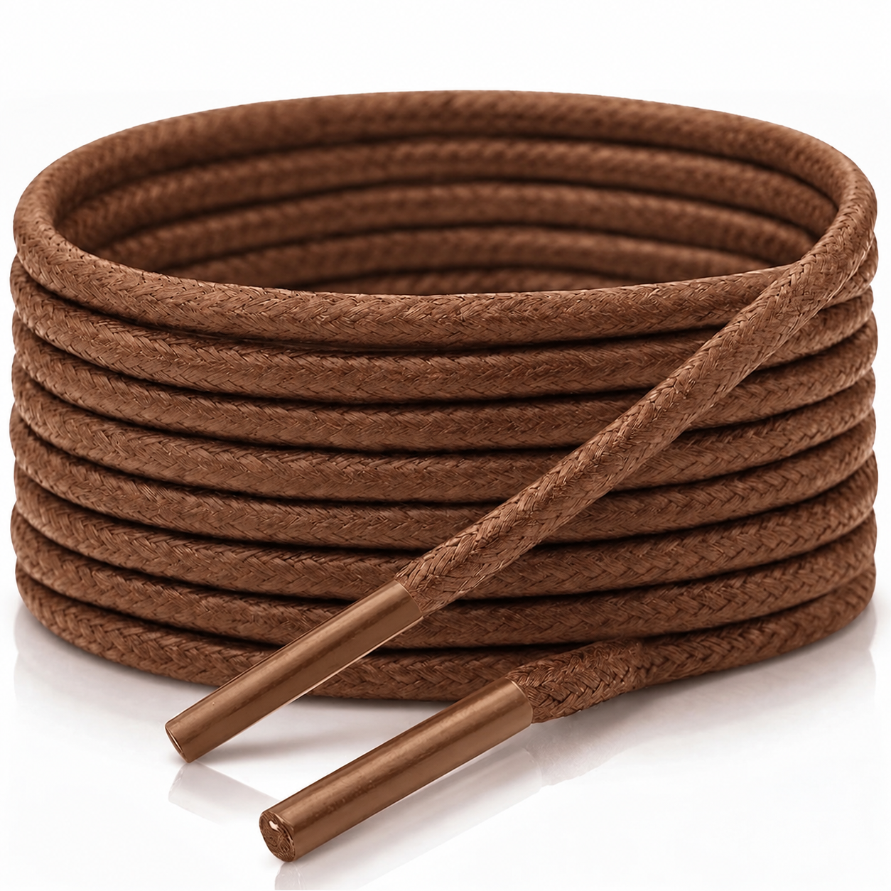 Brown Wax Smart Shoelaces *